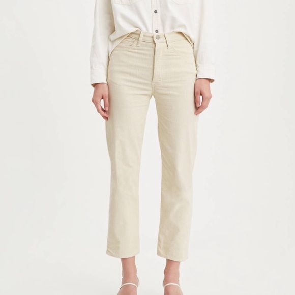 NWT Levi’s Ribcage Straight Ankle Corduroy Pants - Picture 5 of 11